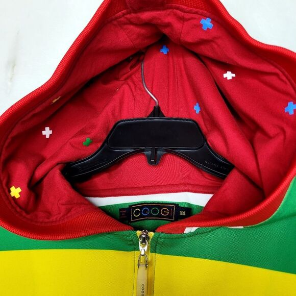 COOGI Multicolor Striped Full Zip Hoodie Size XXL - Picture 4 of 12